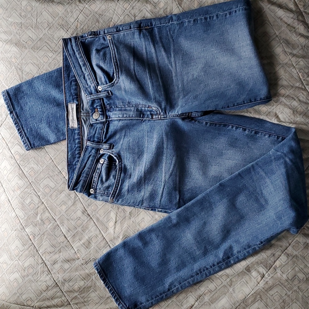 Madewell Jeans The Slim Boyjean Blue Denim - Picture 3 of 8